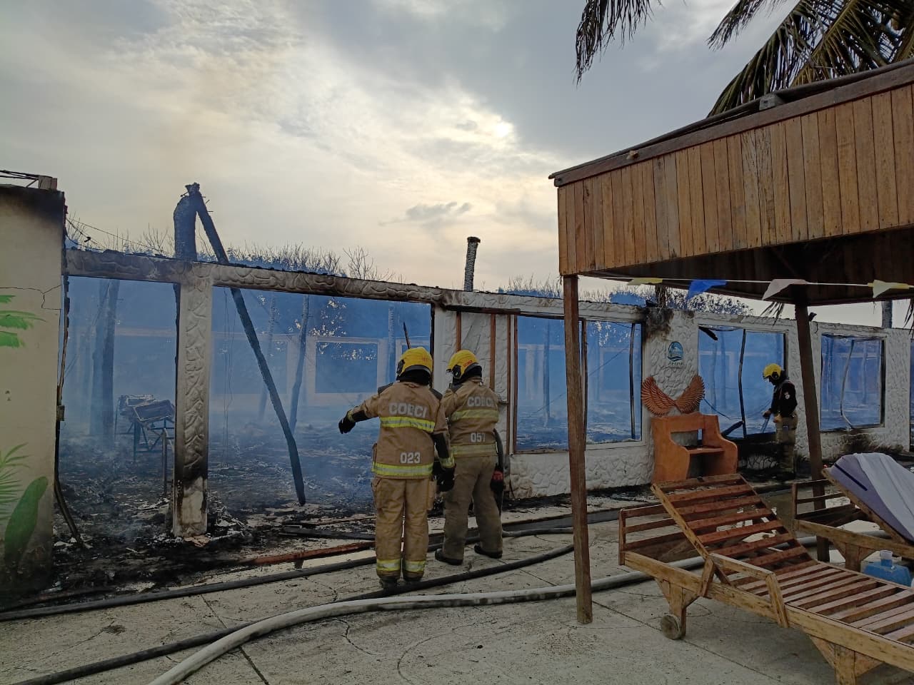 Se incendio kiosco del Hotel Arena Beach Cartagena 