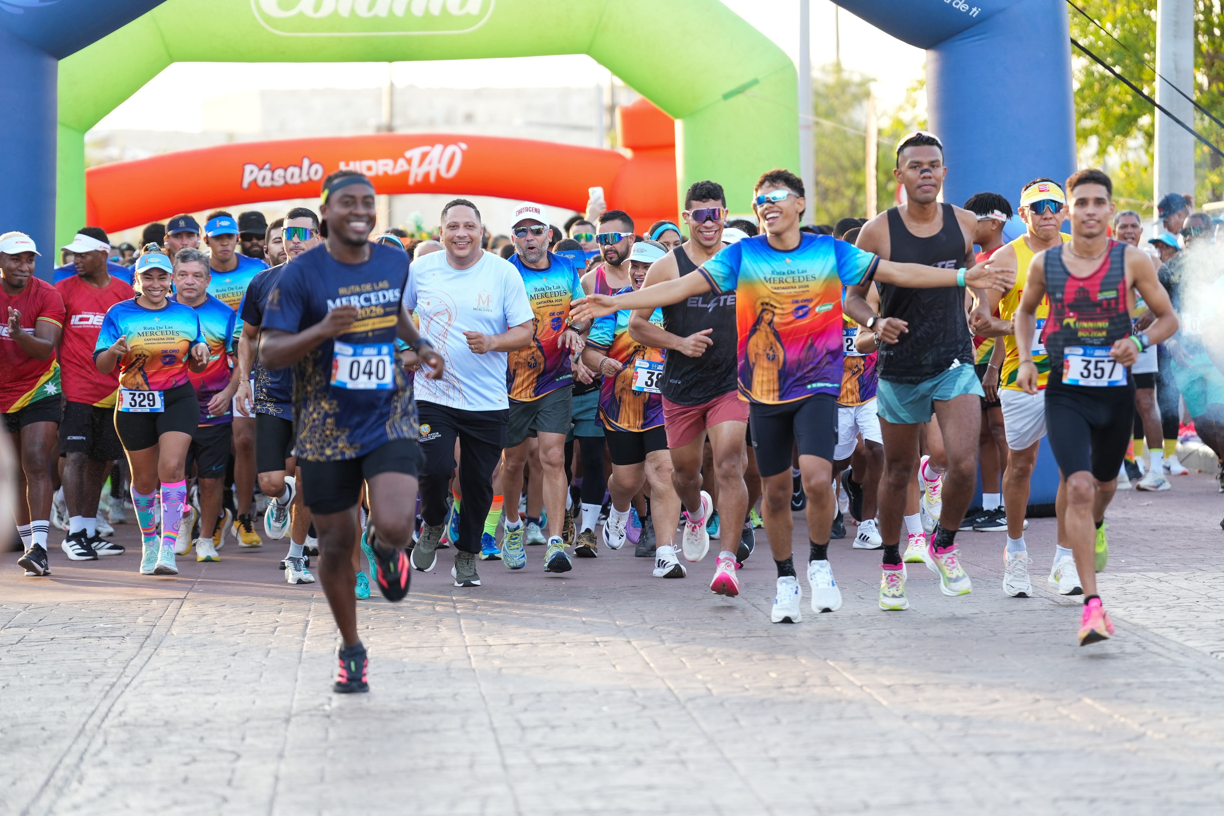M&aacute;s de 500  corredores hicieron historia en la primera edici&oacute;n de la carrera Ruta de las Mercedes en Cartagena 